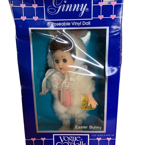 Vogue Ginny Vintage 1984 8” poseable Easter bunny vinyl doll toys: - Picture 10 of 10